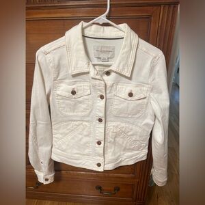 Pilcro and the Letterpress Anthropologie Stretch Denim Jacket Medium